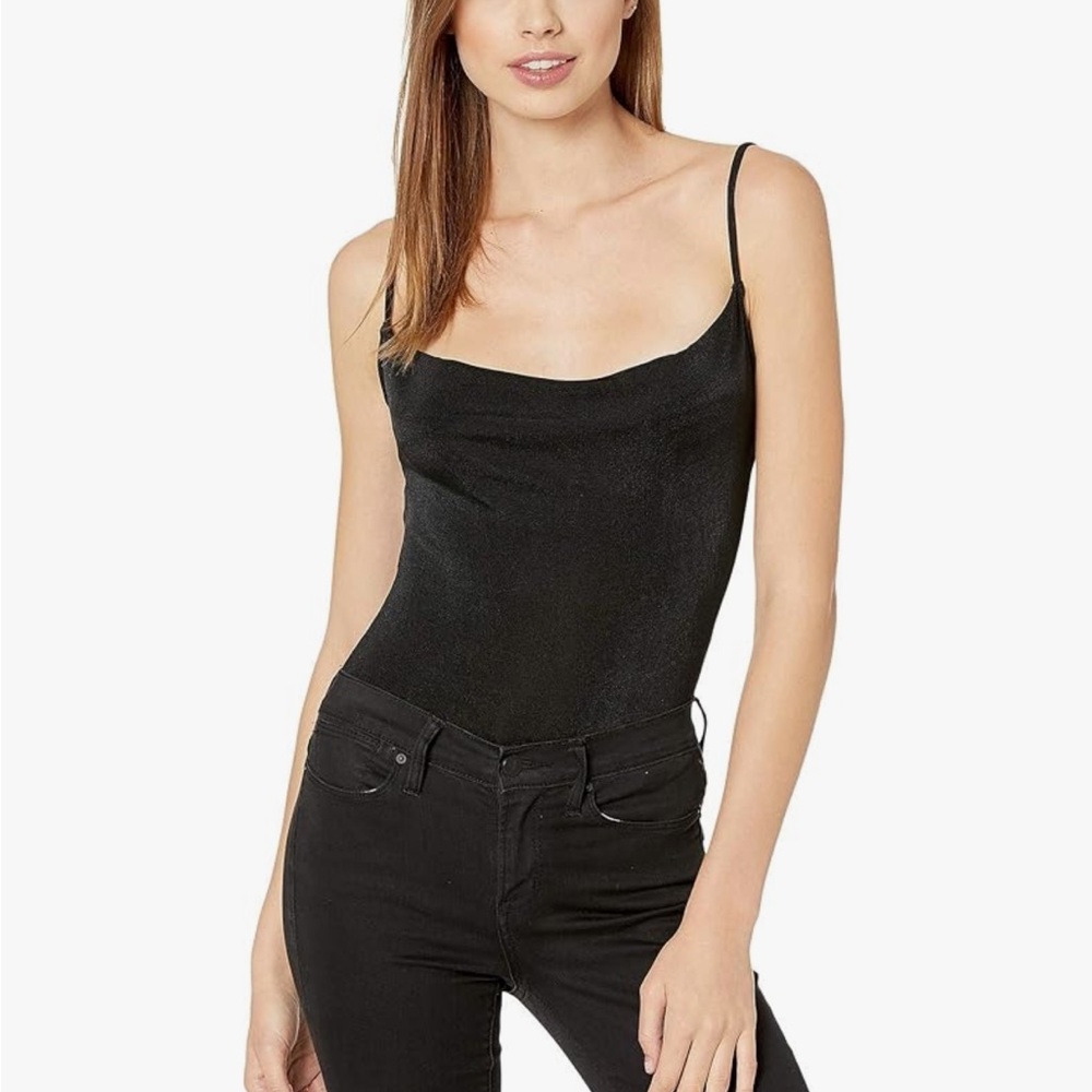 Free People Black Bodysuit